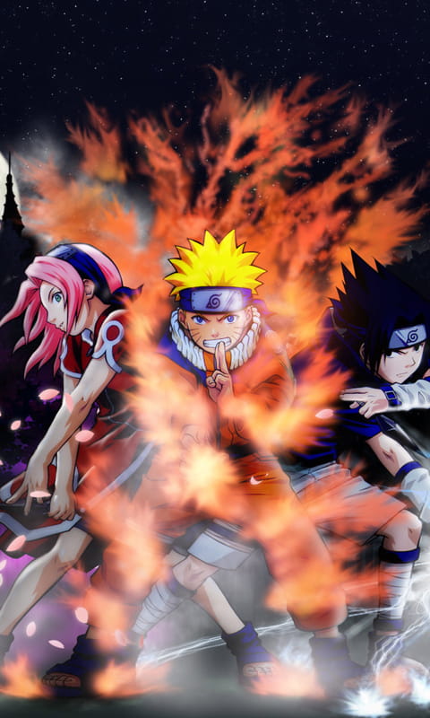 火影忍者之三人行手机壁纸