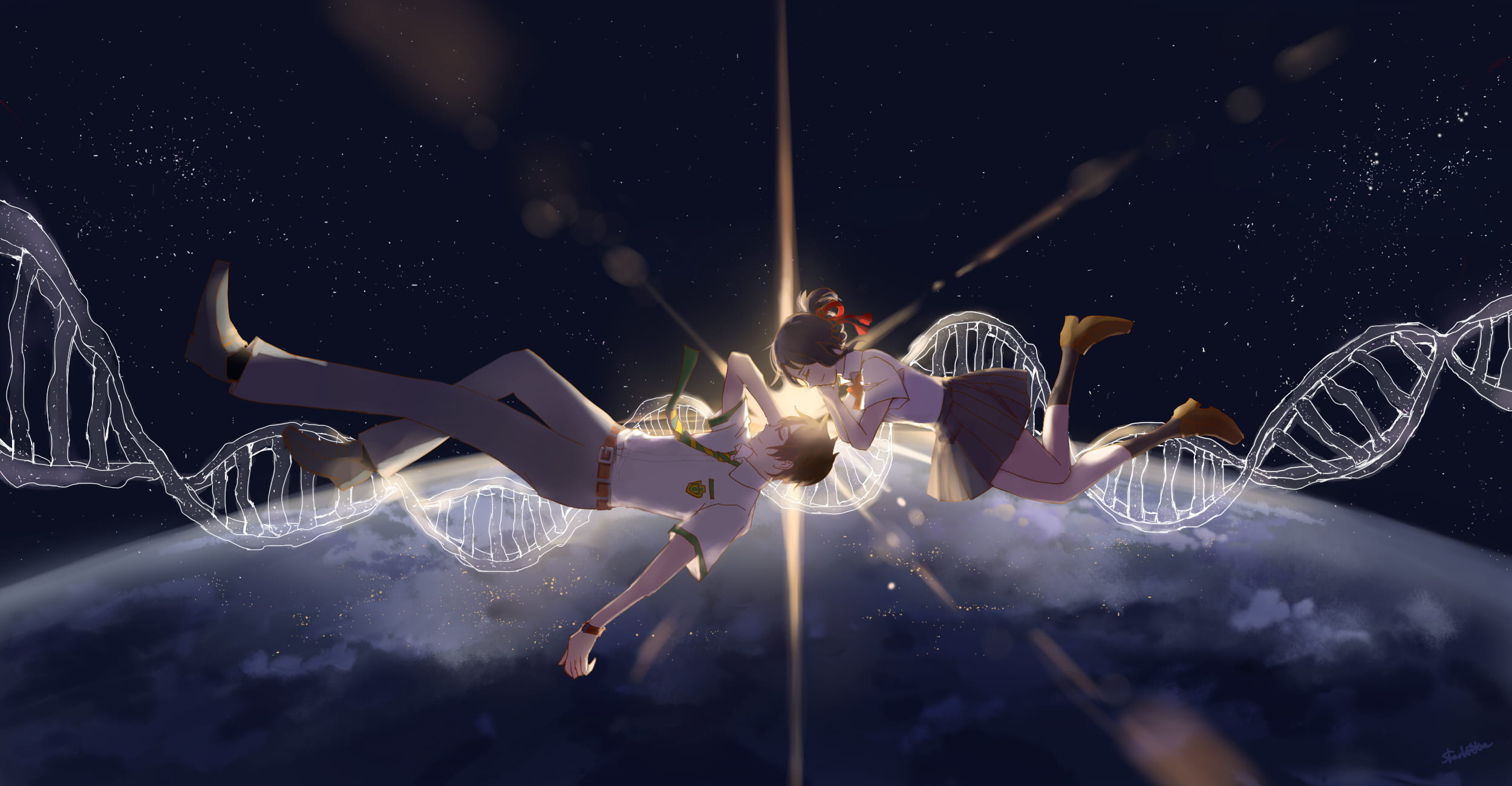 新海诚巨作你的名字 插画桌面壁纸下载(1)