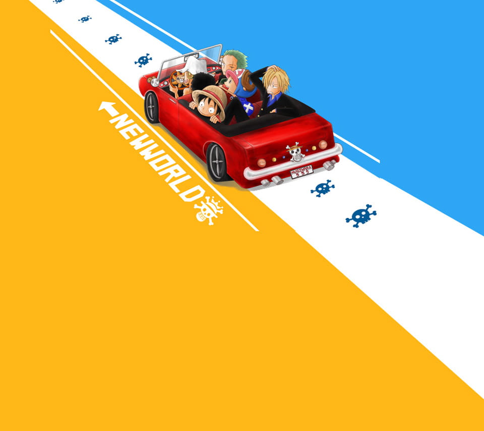 简约清新Q版海贼王壁纸