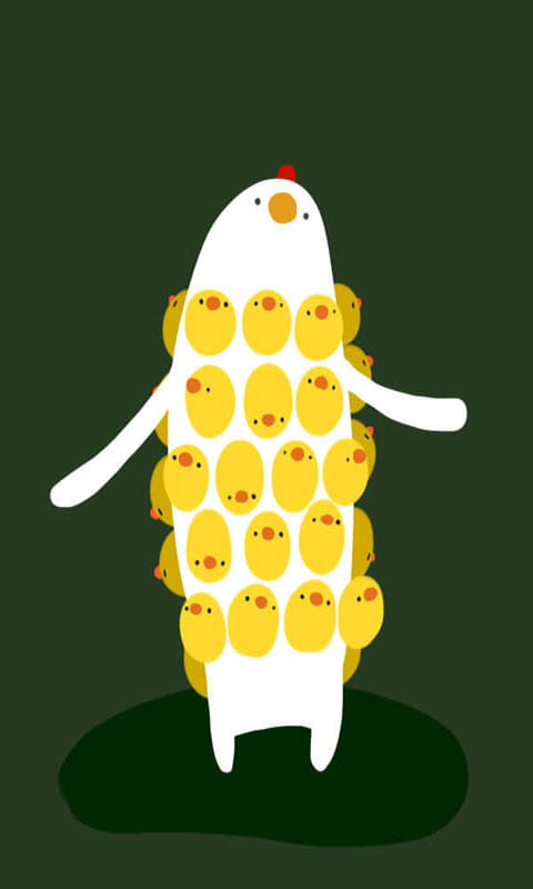 小黄鸡咯咯哒 萌系小黄鸡手机壁纸