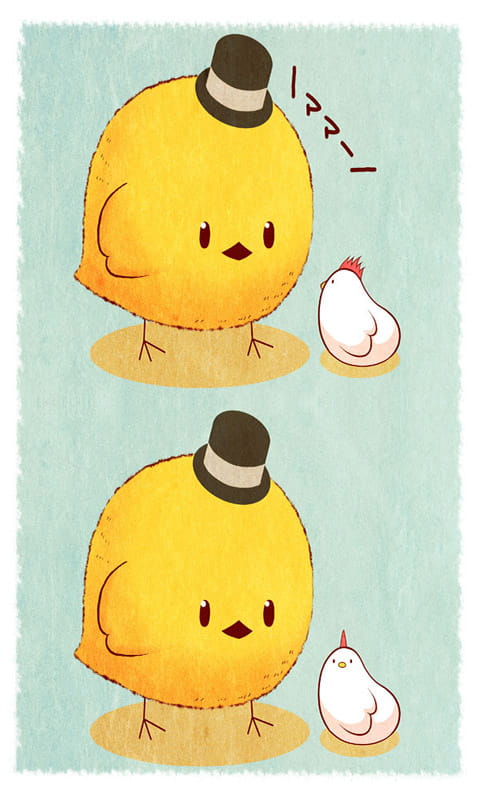 小黄鸡咯咯哒 萌系小黄鸡手机壁纸