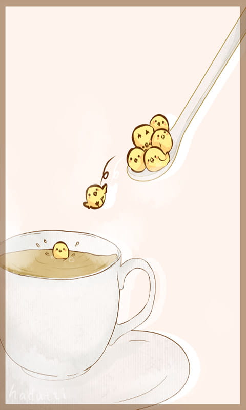 小黄鸡咯咯哒 萌系小黄鸡手机壁纸