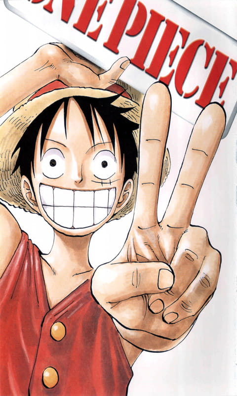 海贼王路飞卖萌系列手机壁纸