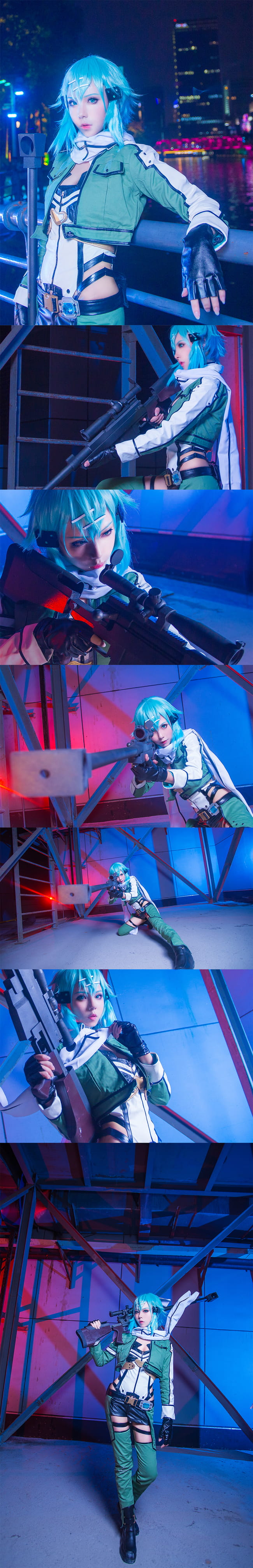 刀剑神域暗夜狙击手 朝田诗乃COS