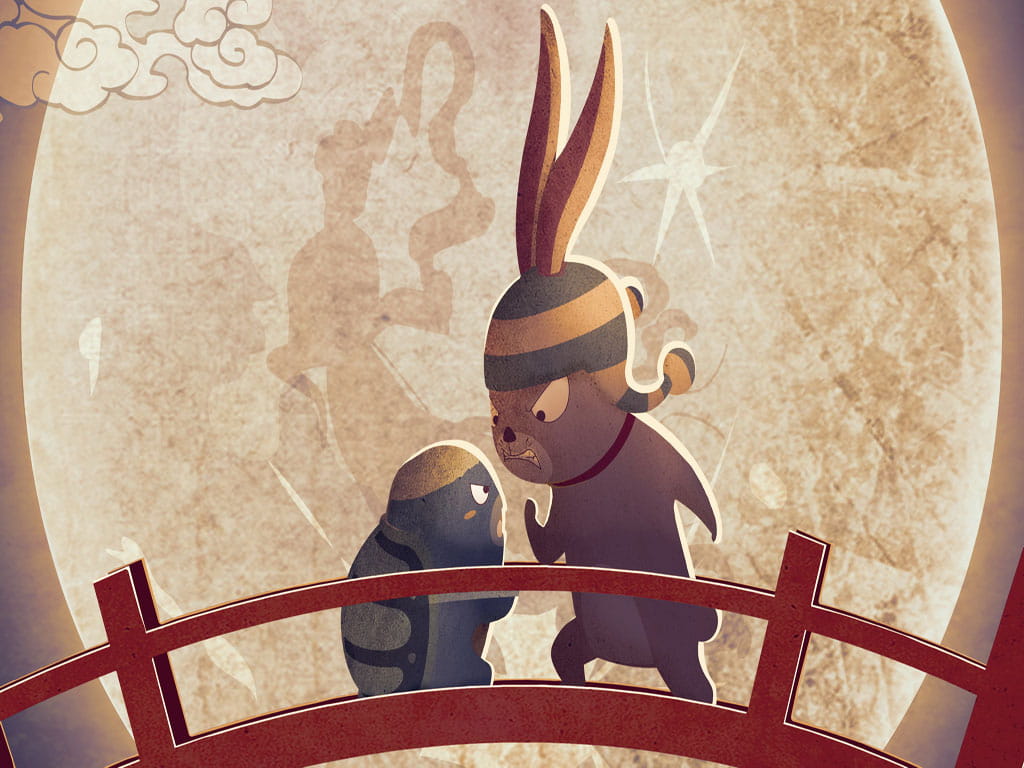 经典重现龟兔赛跑可爱壁纸