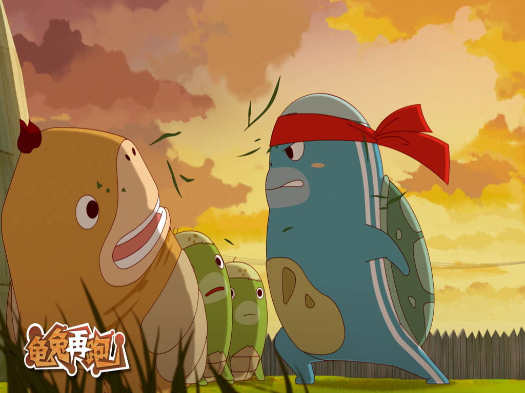 经典重现龟兔赛跑可爱壁纸