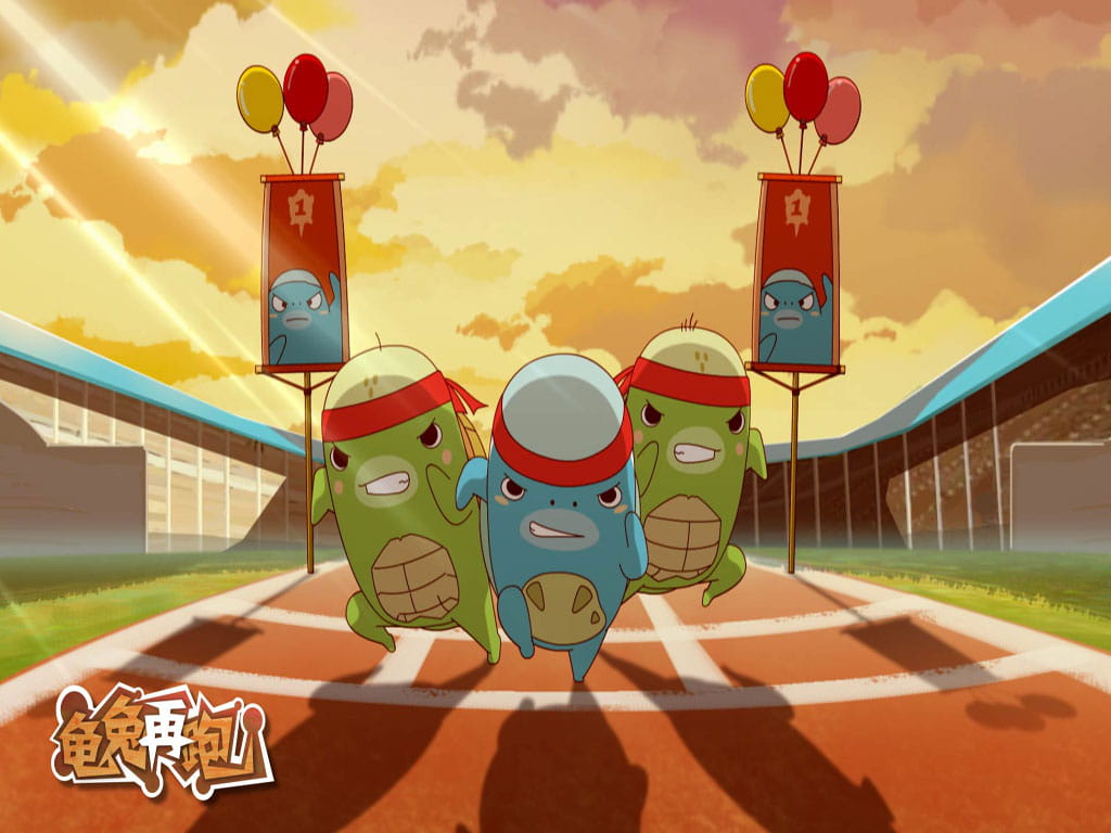 经典重现龟兔赛跑可爱壁纸