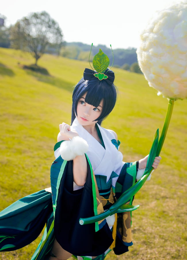 【授权】阴阳师 可爱草爹萤草COS