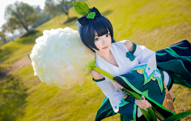 【授权】阴阳师 可爱草爹萤草COS