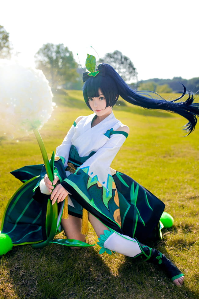 【授权】阴阳师 可爱草爹萤草COS