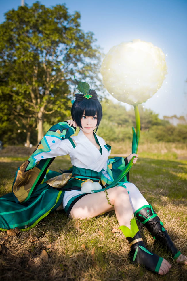 【授权】阴阳师 可爱草爹萤草COS