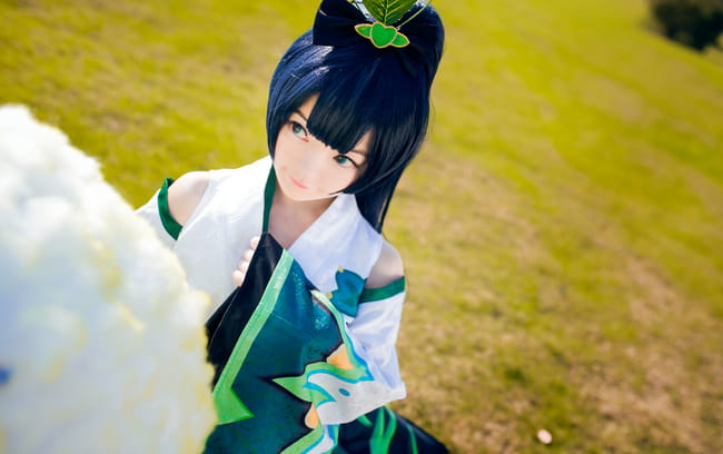 【授权】阴阳师 可爱草爹萤草COS