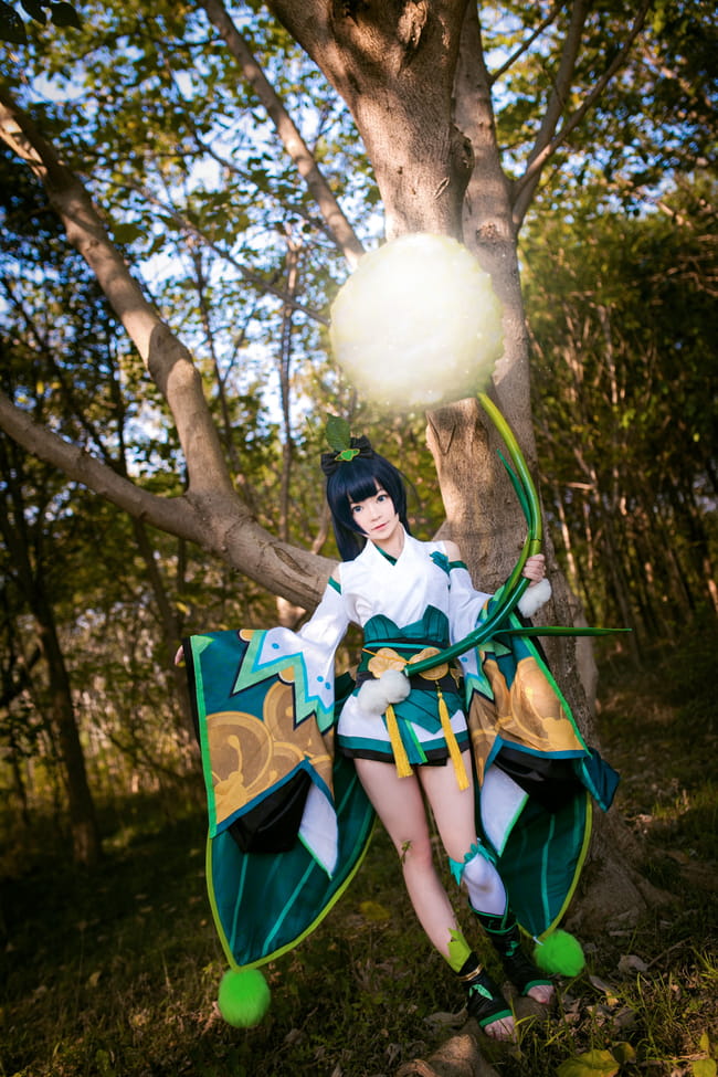 【授权】阴阳师 可爱草爹萤草COS
