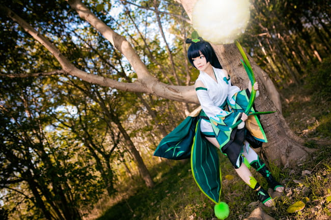 【授权】阴阳师 可爱草爹萤草COS