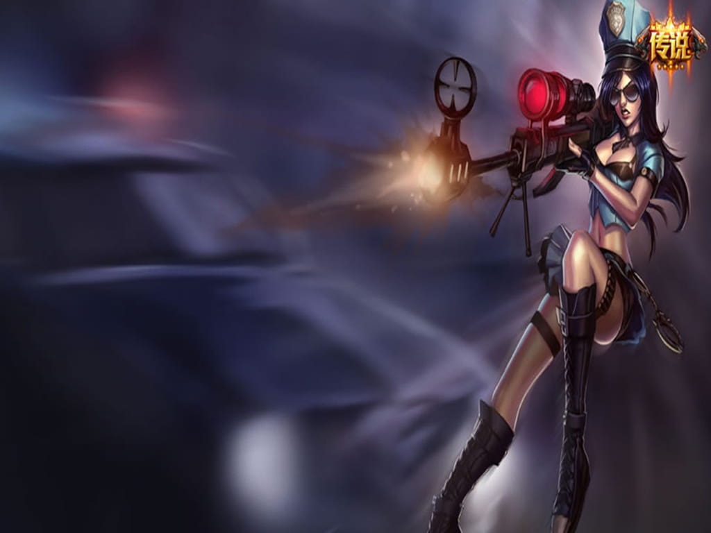 LOL皮城女警凯特琳美女壁