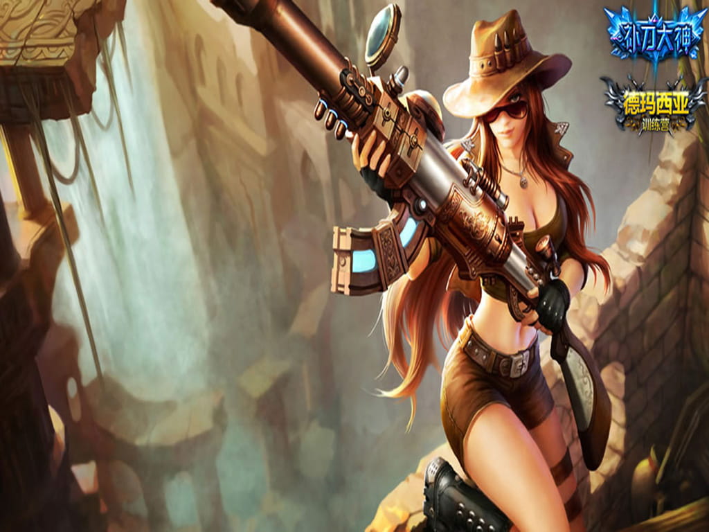 LOL皮城女警凯特琳美女壁