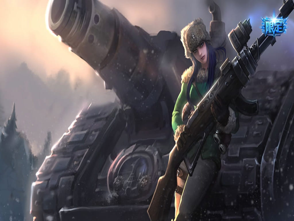 LOL皮城女警凯特琳美女壁