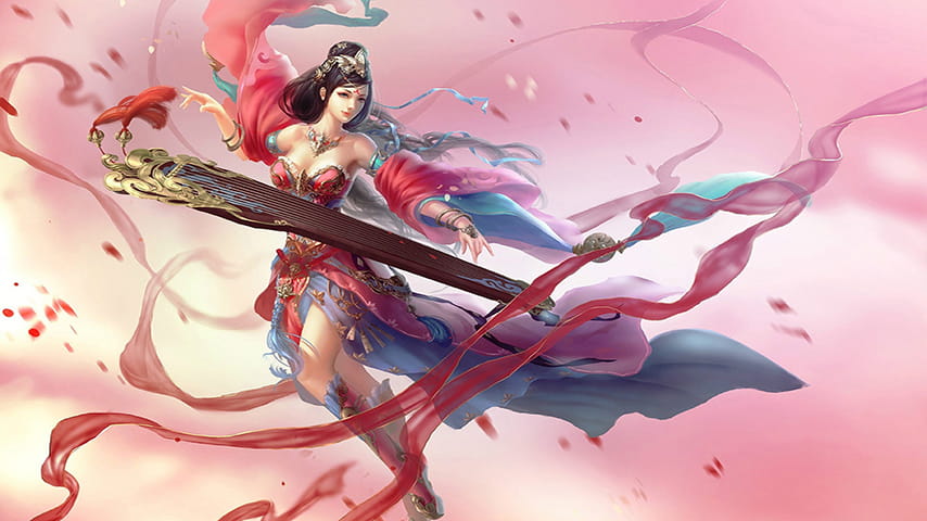 LOL琴瑟仙女壁纸