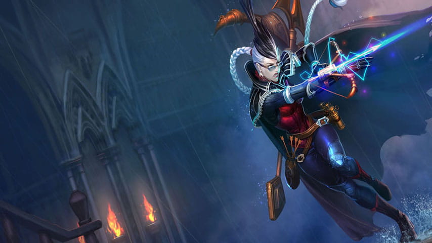 lol薇恩壁纸黑暗下的恐怖