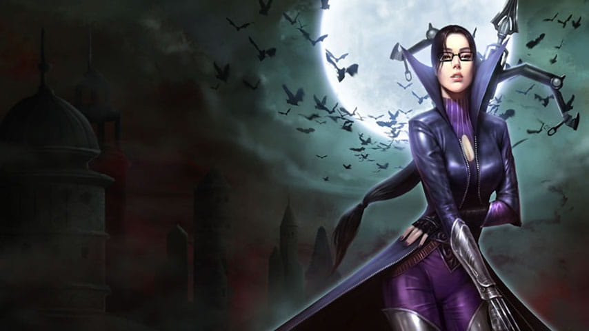 lol薇恩壁纸黑暗下的恐怖