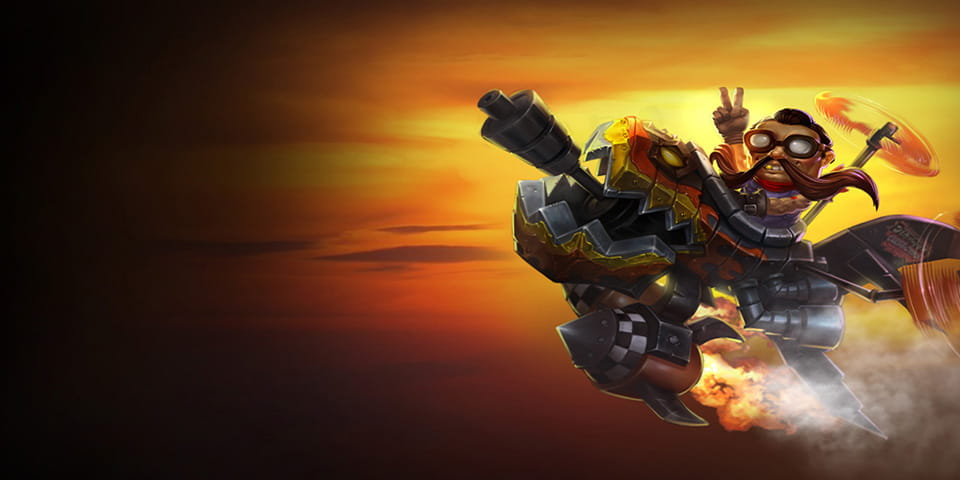 lol英勇投弹手库奇动漫游戏电脑壁纸