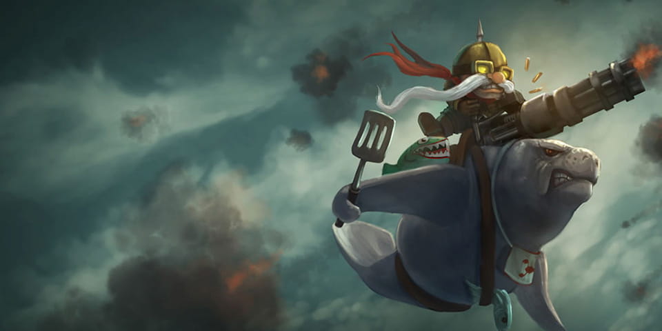 lol英勇投弹手库奇动漫游戏电脑壁纸