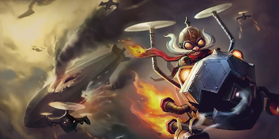 lol英勇投弹手库奇动漫游戏电脑壁纸