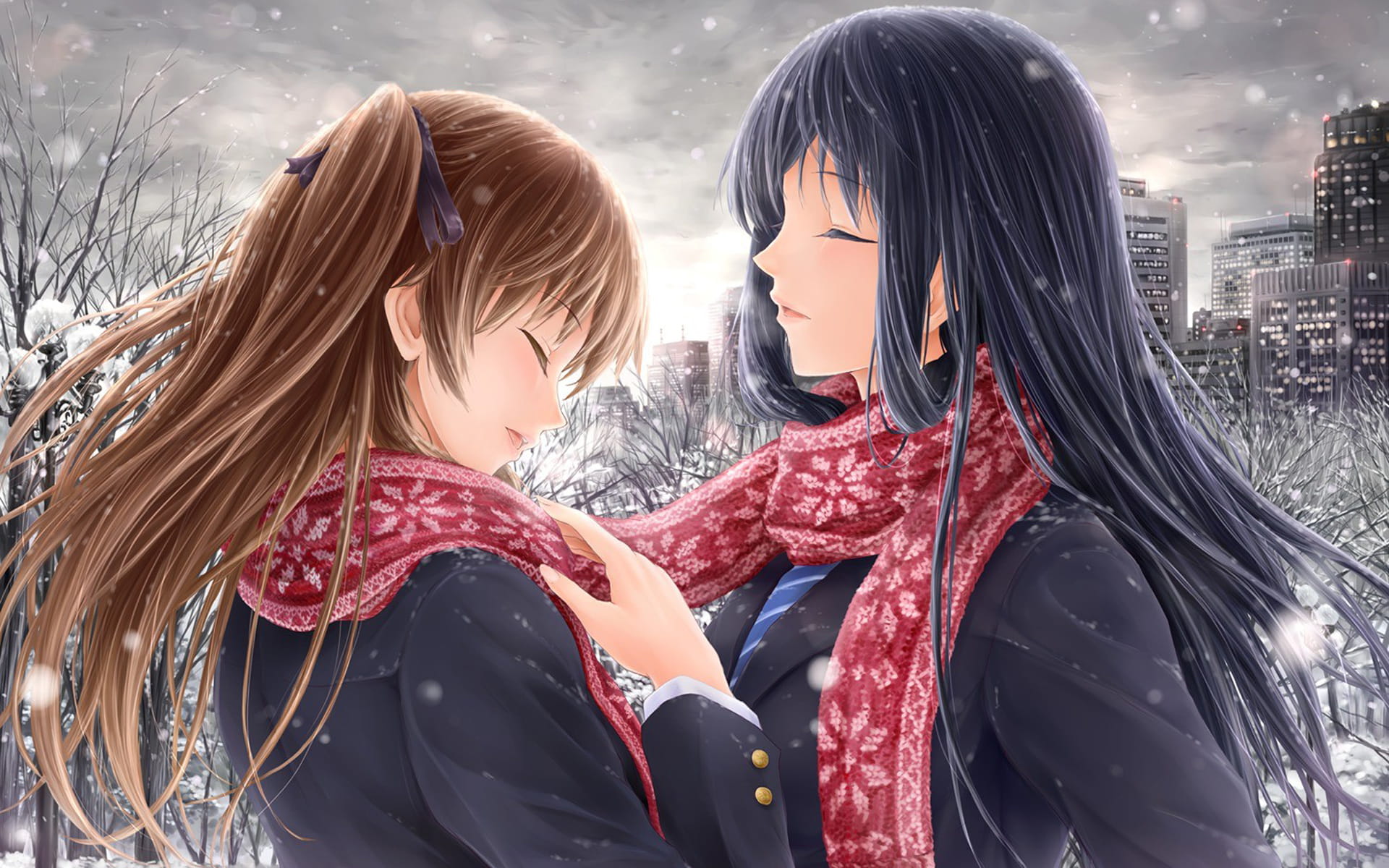 传达得到的感情《白色相簿2》电脑壁纸下载