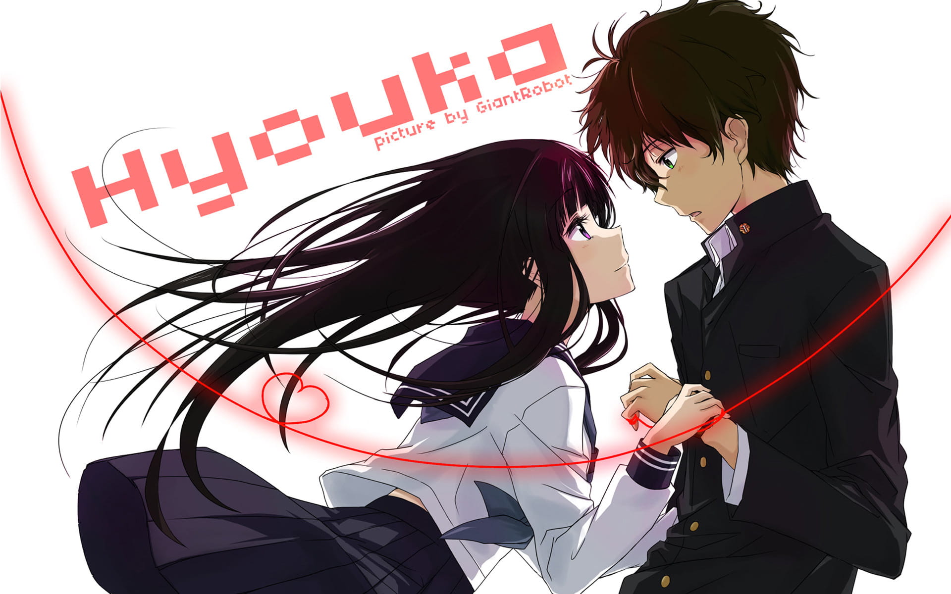 动画《冰菓》折千CP 高清壁纸下载