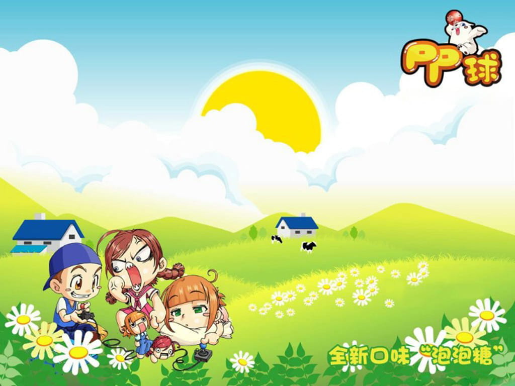 PP球卡通高清动漫壁纸