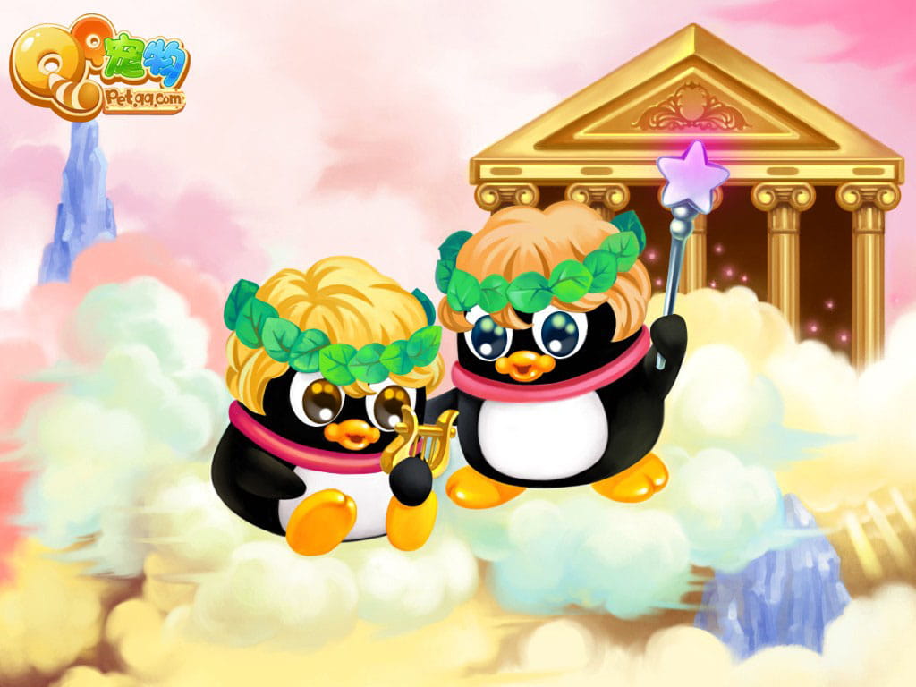QQ宠物企鹅动漫高清游戏壁纸