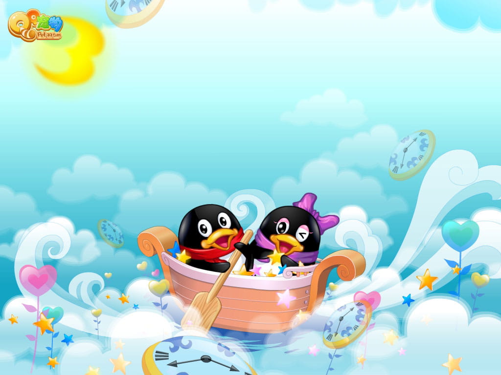 QQ宠物企鹅动漫高清游戏壁纸