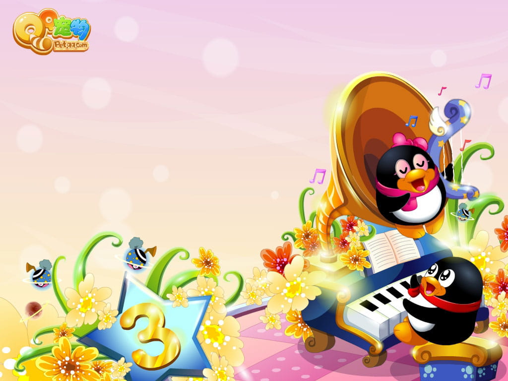 QQ宠物企鹅动漫高清游戏壁纸