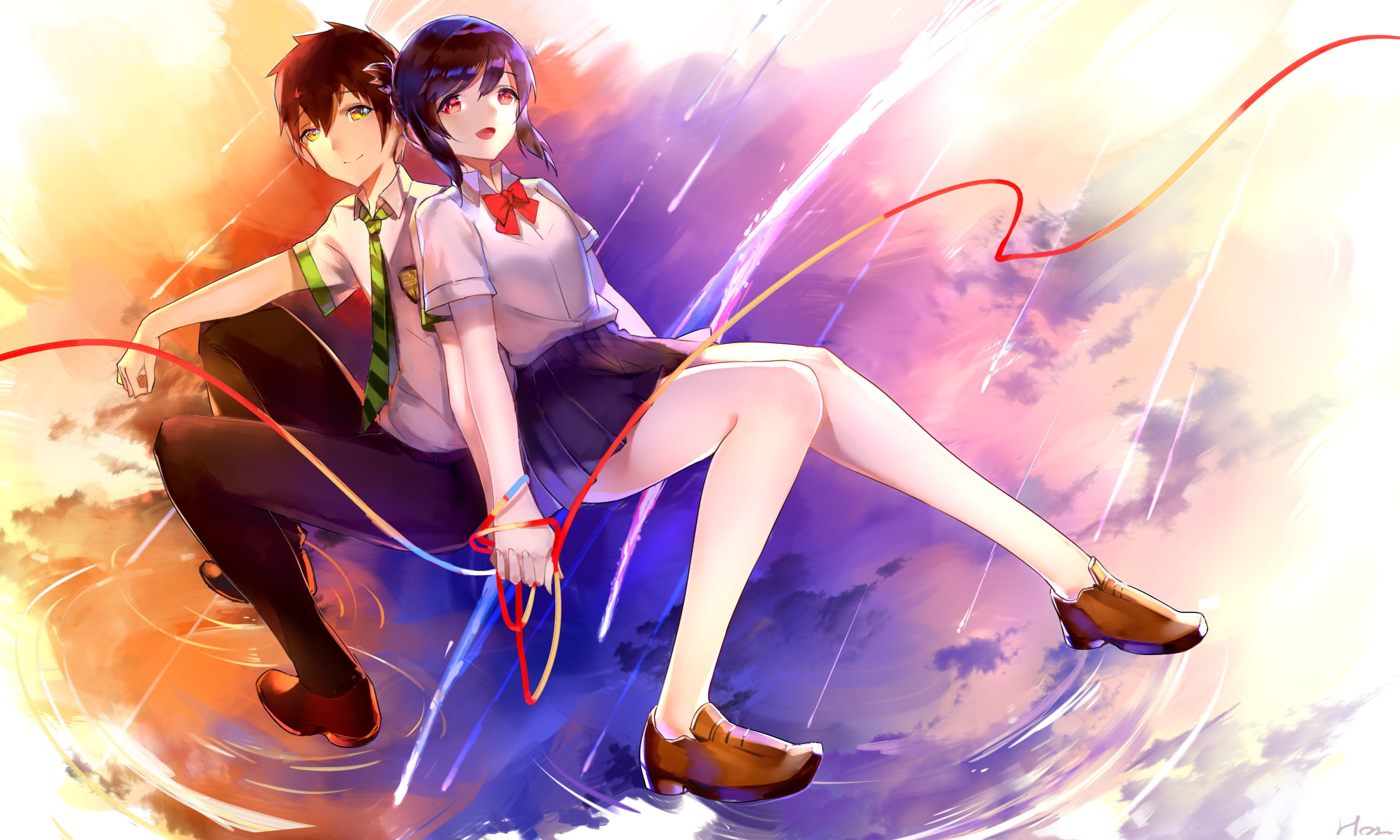 你的名字P站最新插画 电脑桌面壁纸