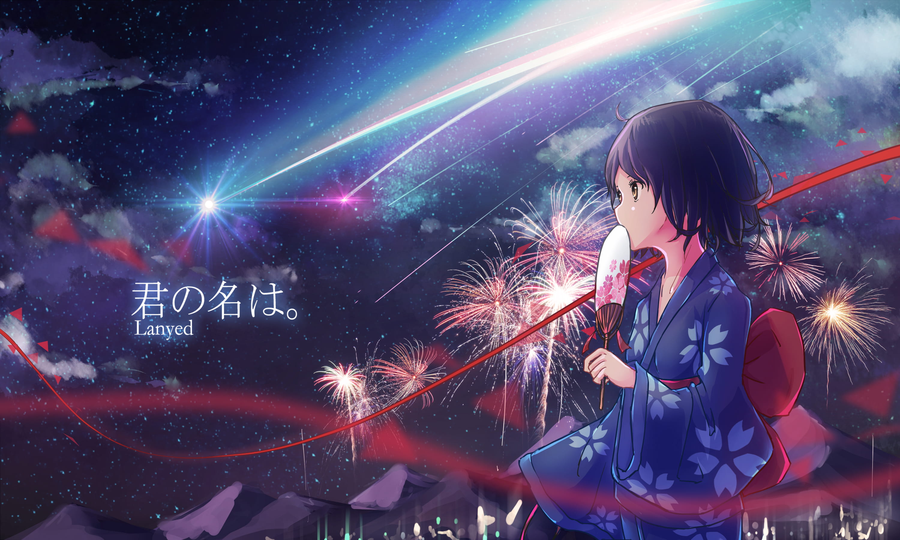 你的名字P站最新插画 电脑桌面壁纸