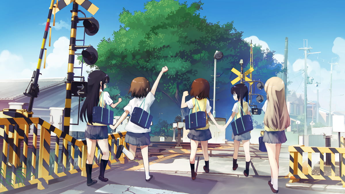 恬静的乡村与繁华的都市 街道场景插画壁纸