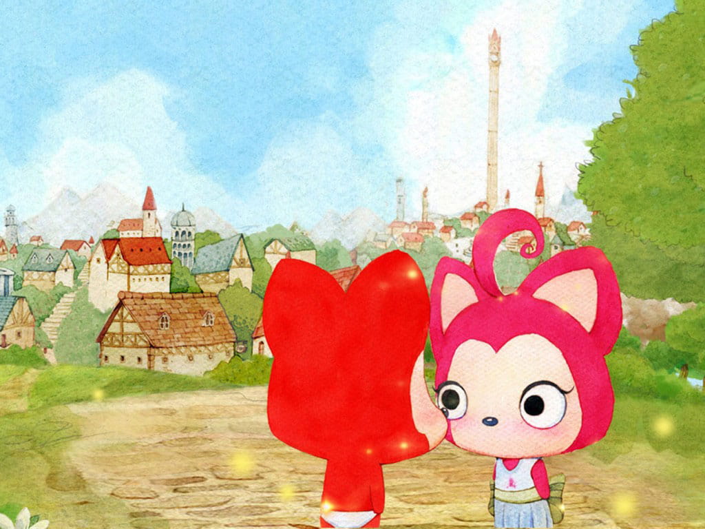 阿狸和桃子的幸福生活高清唯美壁纸
