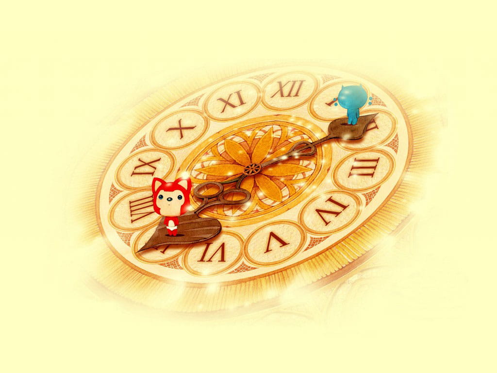 阿狸和桃子的幸福生活高清唯美壁纸