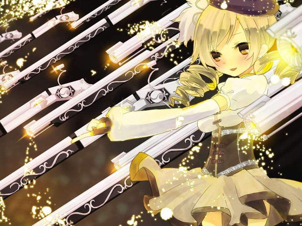 魔法少女小圆学姐巴麻美动漫桌面壁纸