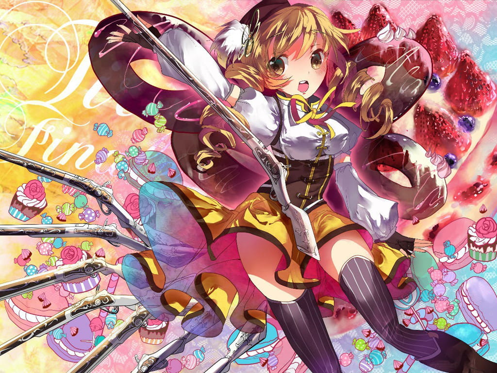 魔法少女小圆学姐巴麻美动漫桌面壁纸