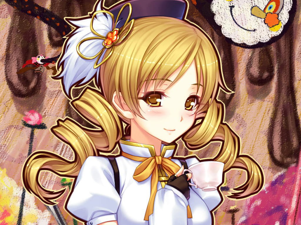 魔法少女小圆学姐巴麻美动漫桌面壁纸