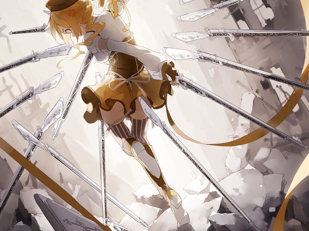 魔法少女小圆学姐巴麻美动漫桌面壁纸