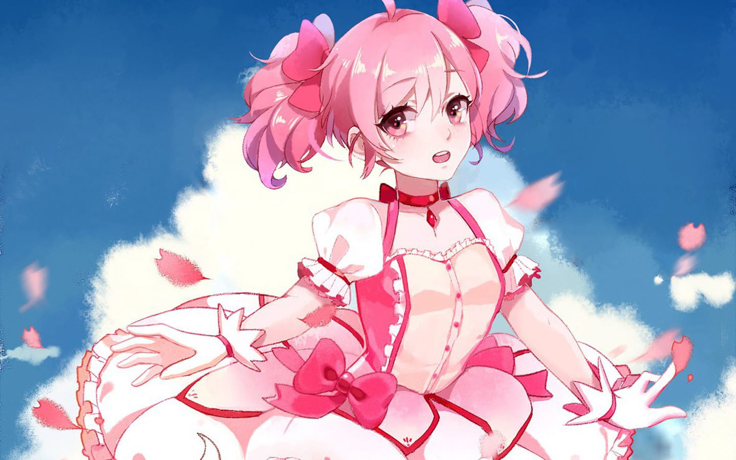 魔法少女小圆圆神鹿目圆香动漫桌面壁纸