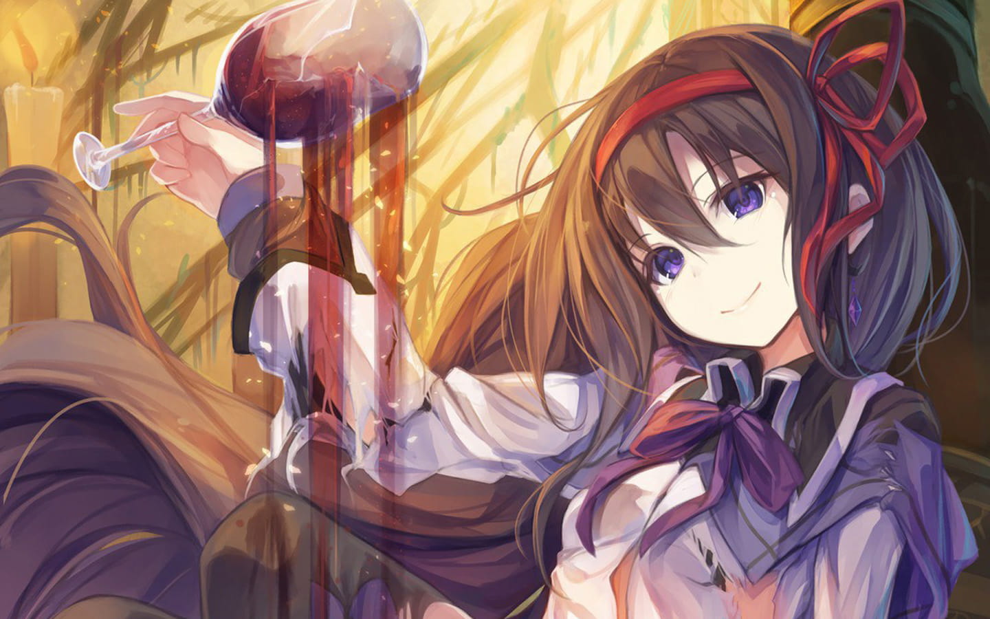 魔法少女小圆晓美焰动漫桌面壁纸