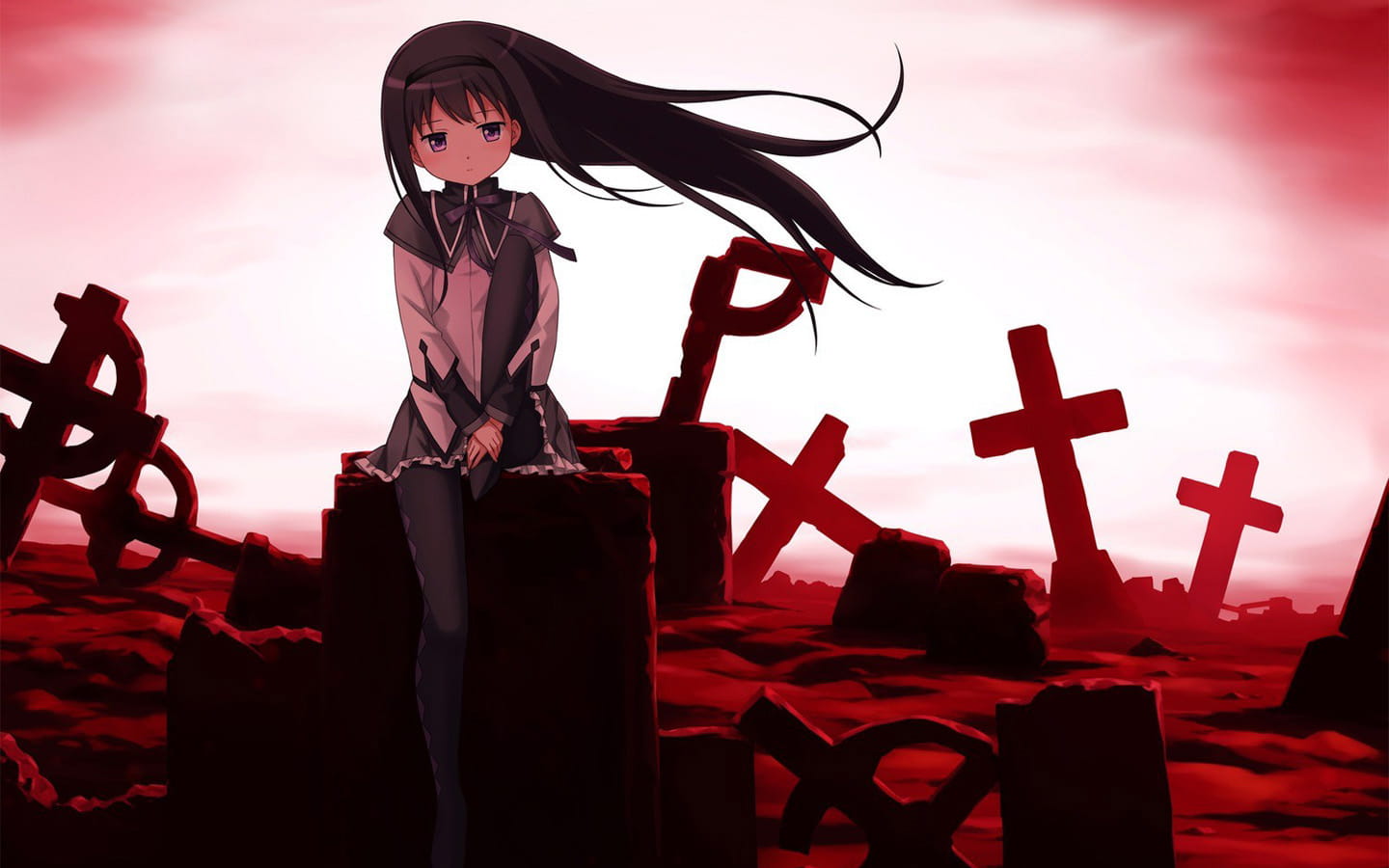 魔法少女小圆晓美焰动漫桌面壁纸