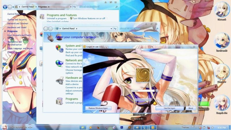 【win7】舰队Collection岛风电脑主题下载