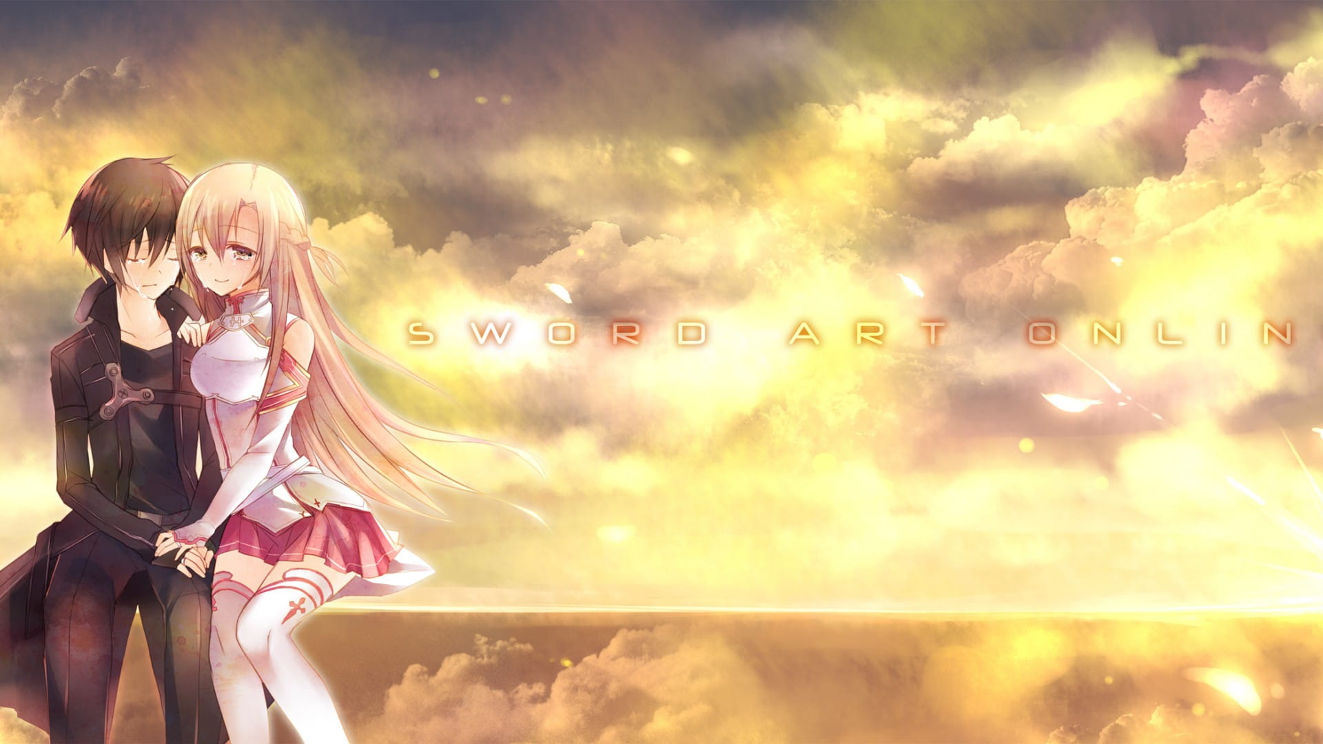 《刀剑神域》桐人亚丝娜CP电脑壁纸下载