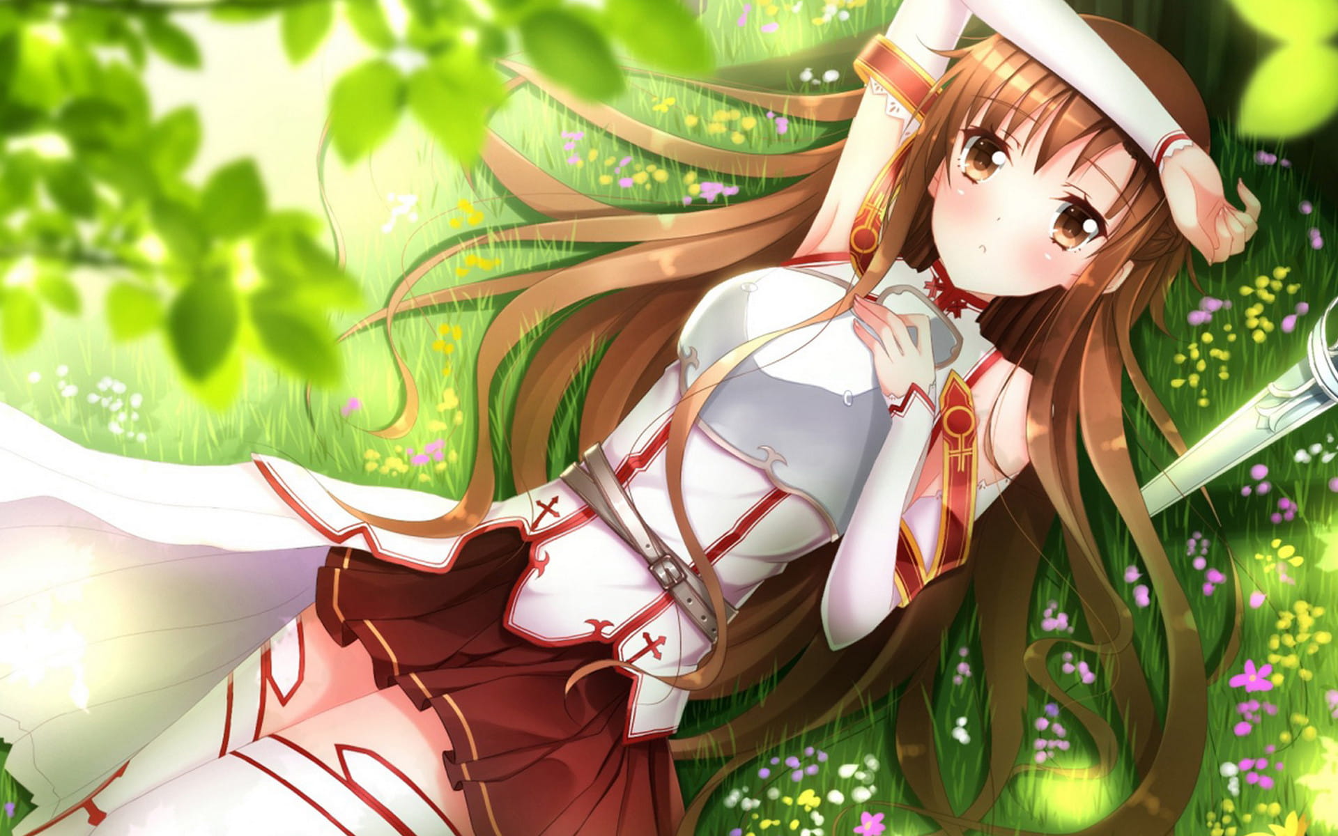 《刀剑神域》亚丝娜福利高清壁纸下载