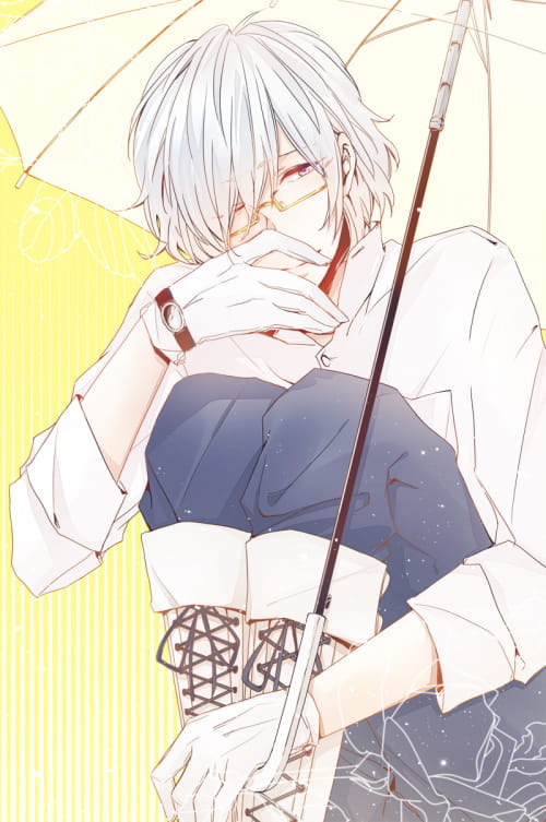 银白色男神 银发少年手机壁纸