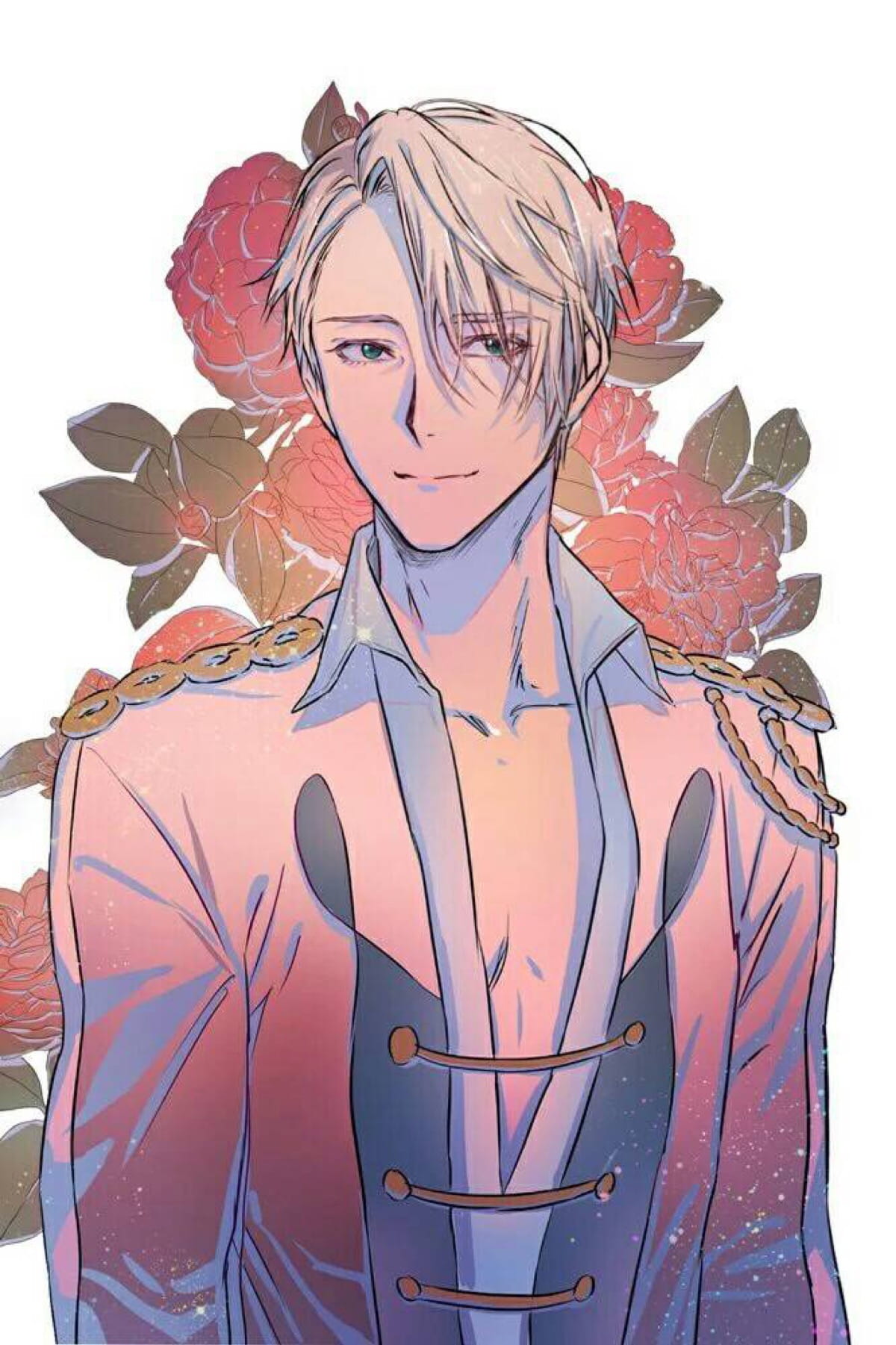 银白色男神 银发少年手机壁纸